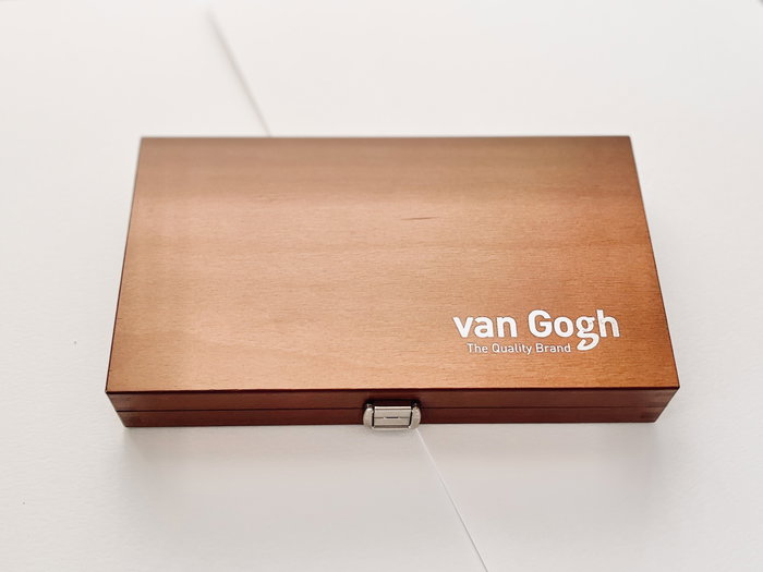 Van Gogh Set de acuarelas en caja de madera con 24 colores y 3 accesorios Van Gogh Set de acuarelas en caja de madera con 24 colores y 3 accesorios